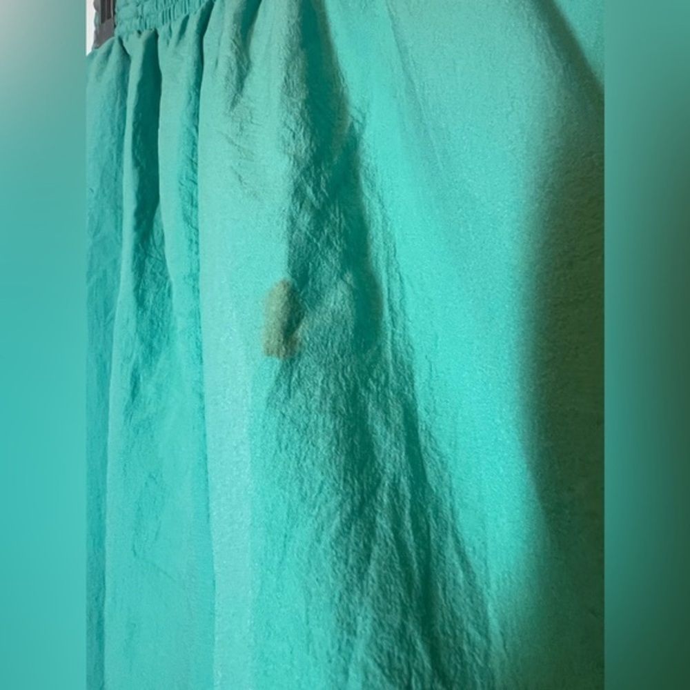 Vintage 70s Fashion‎ Spirit  Women Medium Mint Swirly 2 Piece Deadstock Pant Set - Picture 5 of 8